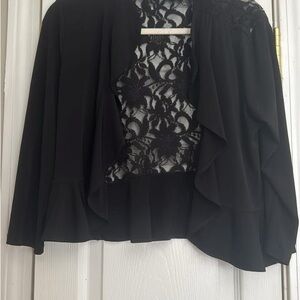 Glamour Black Lace Top